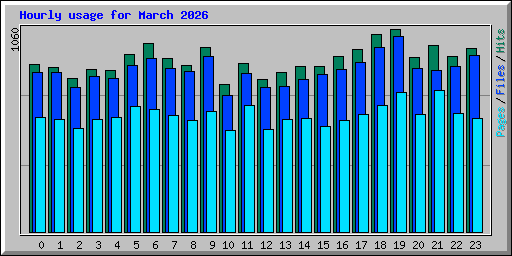 Hourly usage for March 2026
